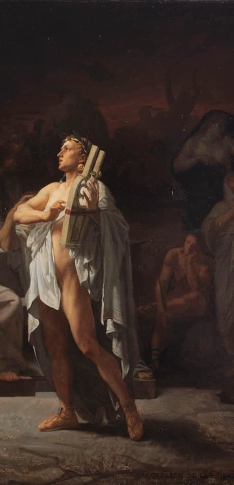 Orpheus Playing his Lyre for Hades and Persephone