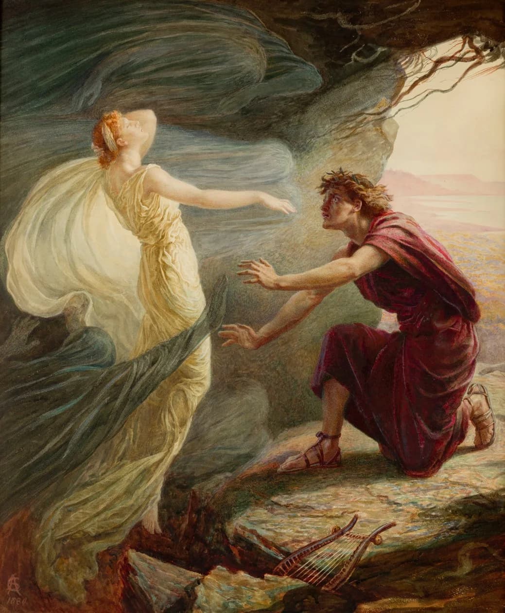 Painting of Eurydice Fading Away