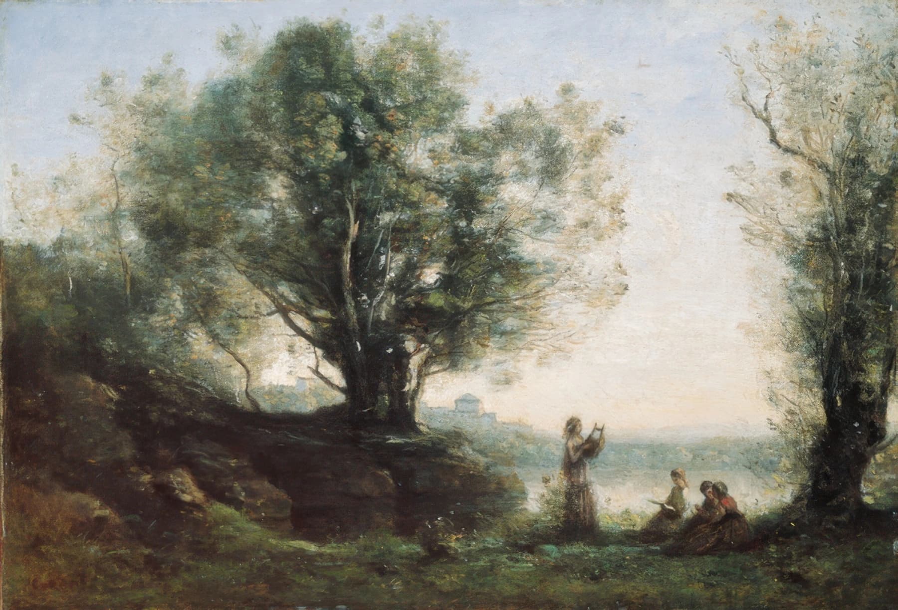 Painting of Orpheus Lamenting Eurydice by Jean-Baptiste Camille